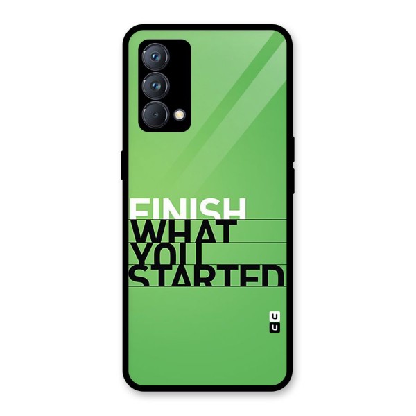 Green Finish Glass Back Case for Realme GT Master Edition