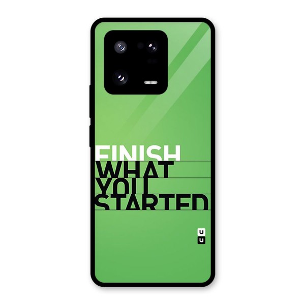 Green Finish Glass Back Case for Xiaomi 13 Pro