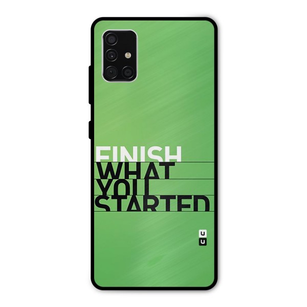 Green Finish Metal Back Case for Galaxy A51