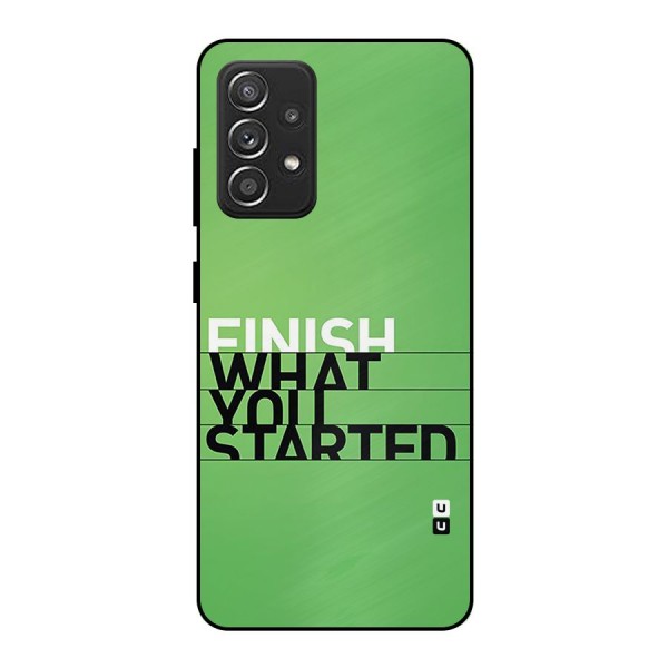 Green Finish Metal Back Case for Galaxy A52s 5G