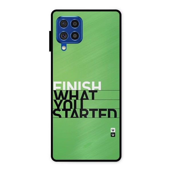 Green Finish Metal Back Case for Galaxy F62