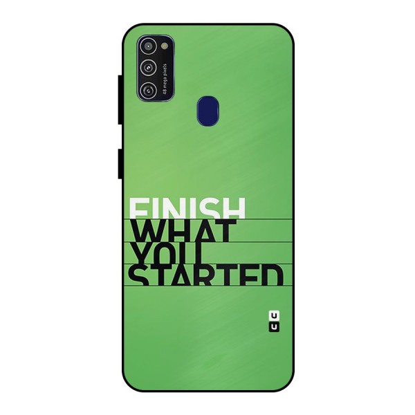 Green Finish Metal Back Case for Galaxy M21