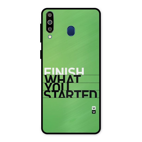 Green Finish Metal Back Case for Galaxy M30