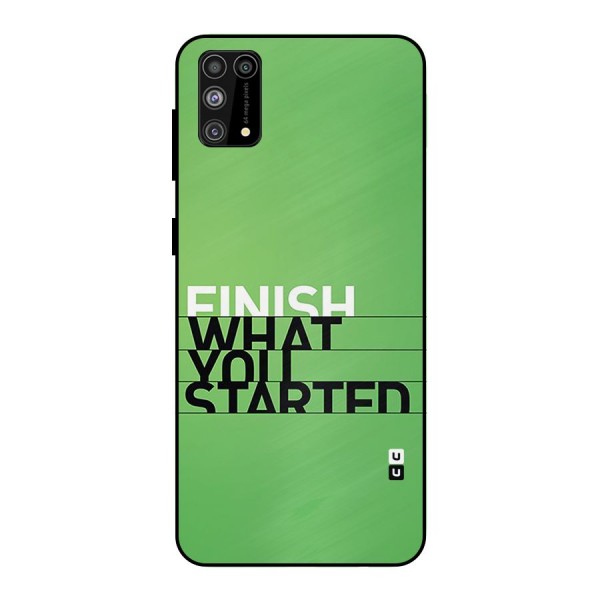 Green Finish Metal Back Case for Galaxy M31