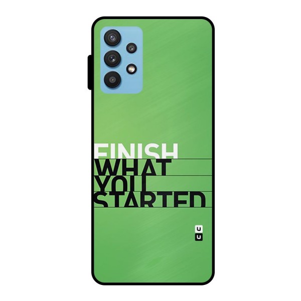 Green Finish Metal Back Case for Galaxy M32 5G