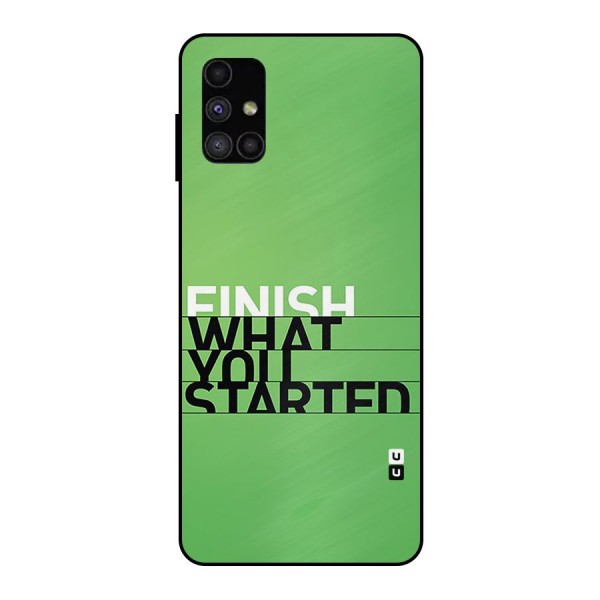 Green Finish Metal Back Case for Galaxy M51