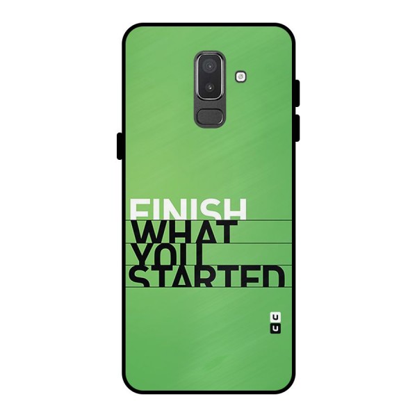 Green Finish Metal Back Case for Galaxy On8 (2018)