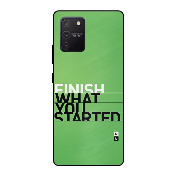 Green Finish Metal Back Case for Galaxy S10 Lite