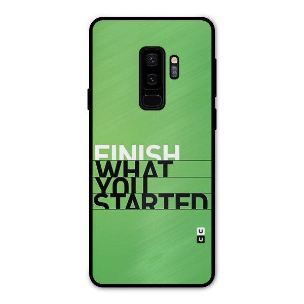 Green Finish Metal Back Case for Galaxy S9 Plus