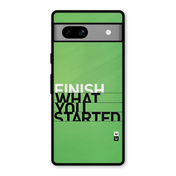 Green Finish Metal Back Case for Google Pixel 7a