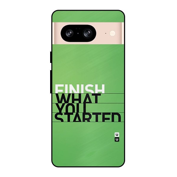 Green Finish Metal Back Case for Google Pixel 8