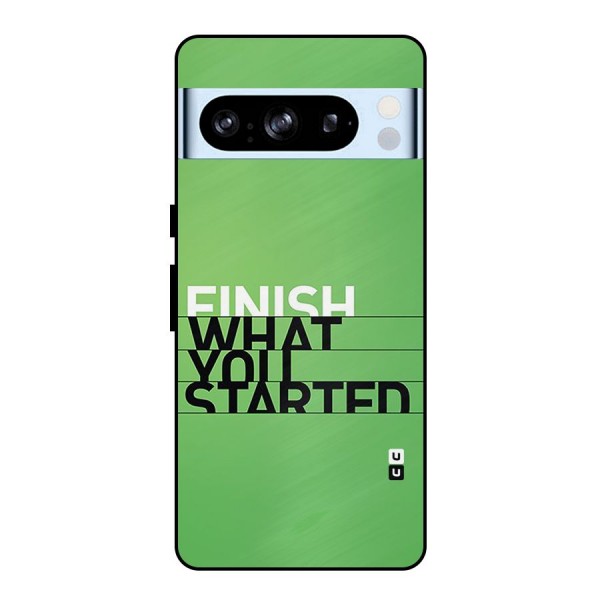 Green Finish Metal Back Case for Google Pixel 8 Pro