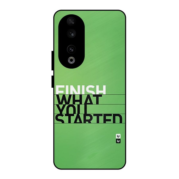 Green Finish Metal Back Case for Honor 90