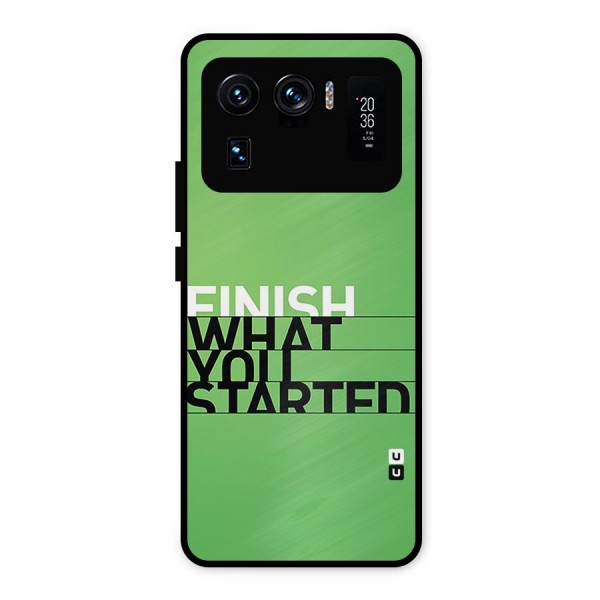 Green Finish Metal Back Case for Mi 11 Ultra