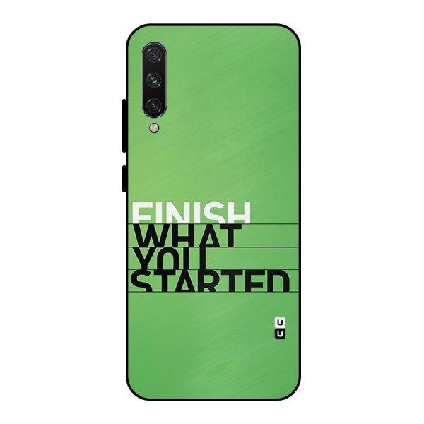 Green Finish Metal Back Case for Mi A3