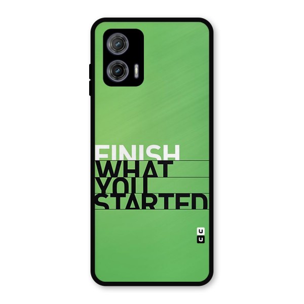 Green Finish Metal Back Case for Moto G73