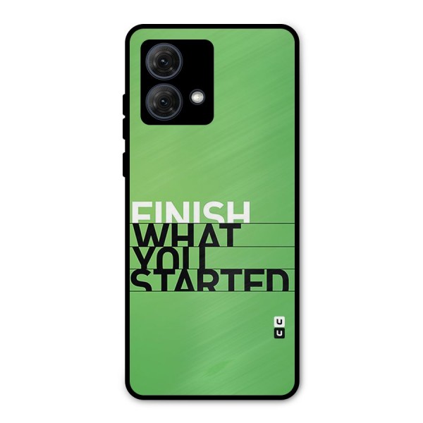 Green Finish Metal Back Case for Moto G84