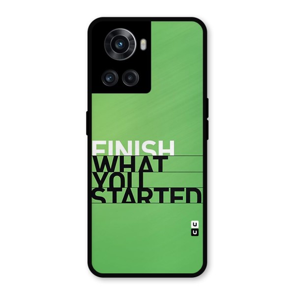 Green Finish Metal Back Case for OnePlus 10R