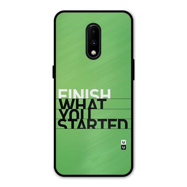 Green Finish Metal Back Case for OnePlus 7