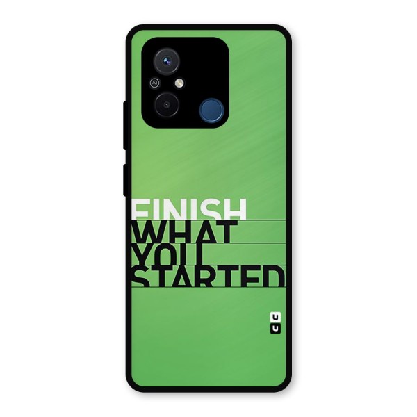 Green Finish Metal Back Case for Poco C55