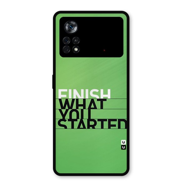 Green Finish Metal Back Case for Poco X4 Pro 5G