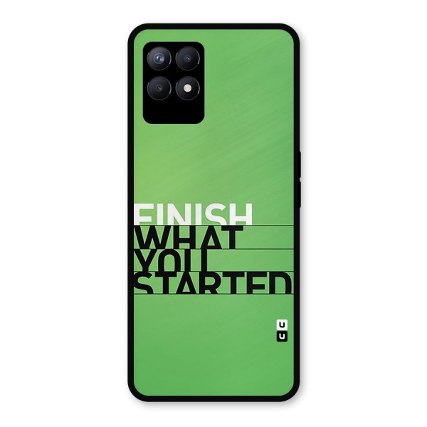 Green Finish Metal Back Case for Realme 8i