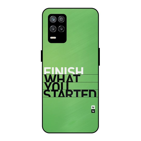 Green Finish Metal Back Case for Realme 9 5G