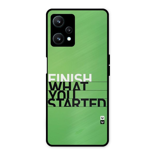 Green Finish Metal Back Case for Realme 9 Pro 5G