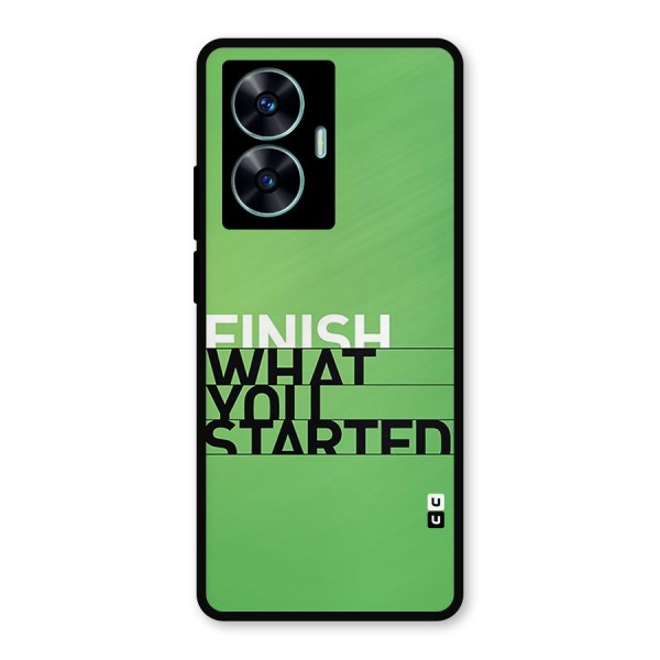 Green Finish Metal Back Case for Realme C55