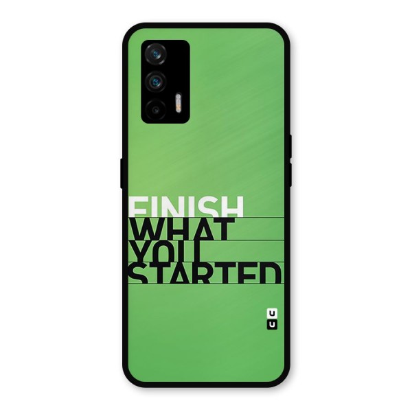 Green Finish Metal Back Case for Realme GT 5G