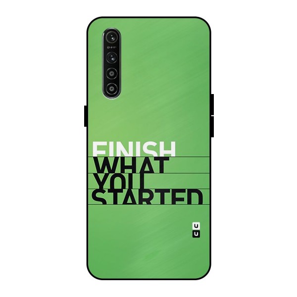 Green Finish Metal Back Case for Realme XT