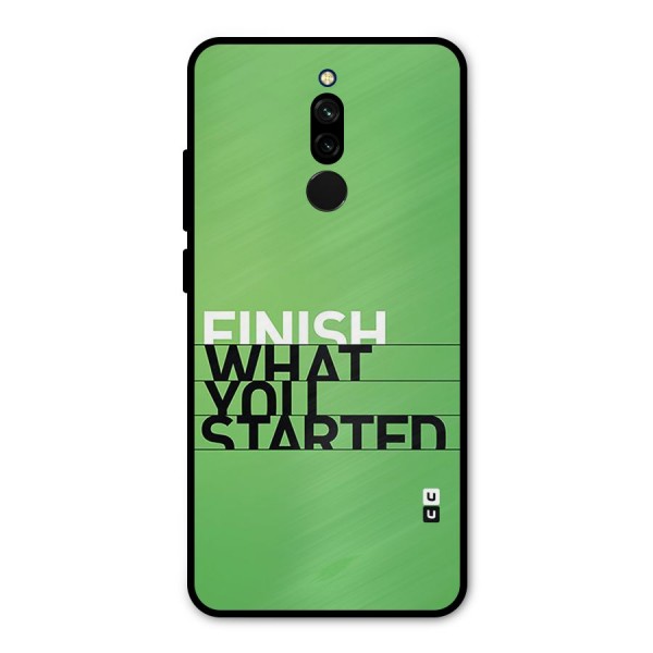 Green Finish Metal Back Case for Redmi 8