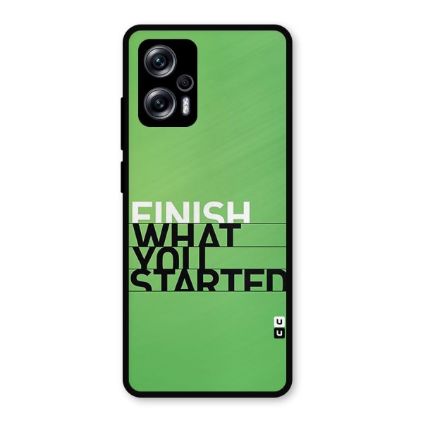 Green Finish Metal Back Case for Redmi K50i