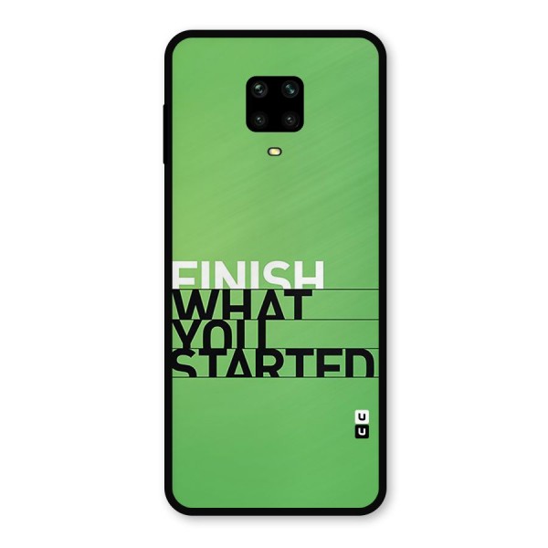 Green Finish Metal Back Case for Redmi Note 10 Lite