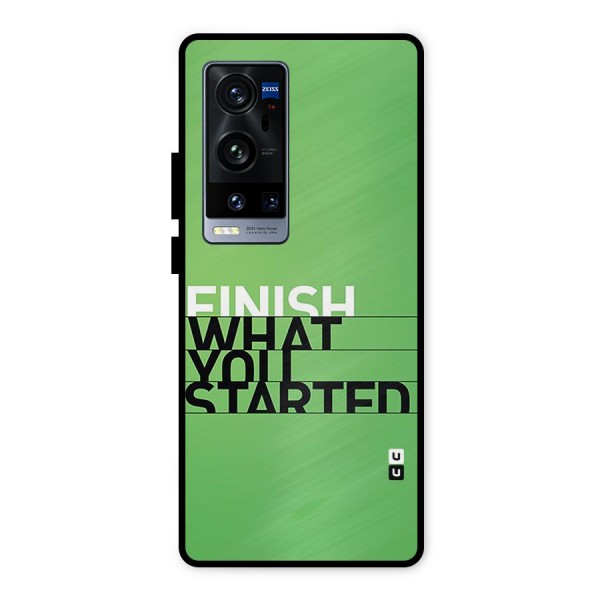 Green Finish Metal Back Case for Vivo X60 Pro Plus