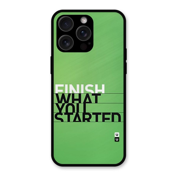 Green Finish Metal Back Case for iPhone 15 Pro Max
