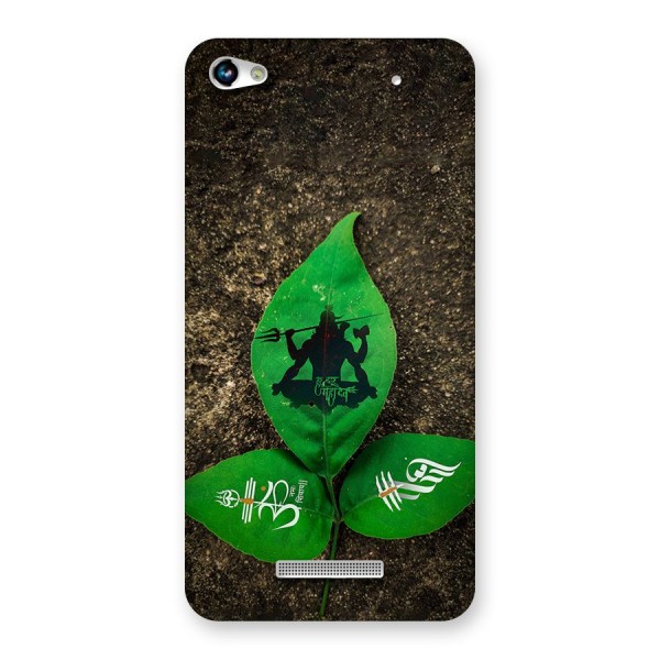 Green Leaf Shiva Back Case for Canvas Hue 2 A316