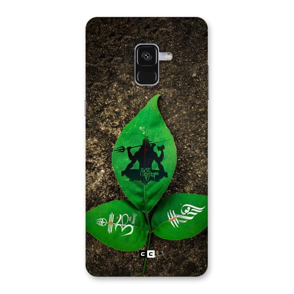 Green Leaf Shiva Back Case for Galaxy A8 Plus