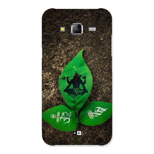 Green Leaf Shiva Back Case for Galaxy J5