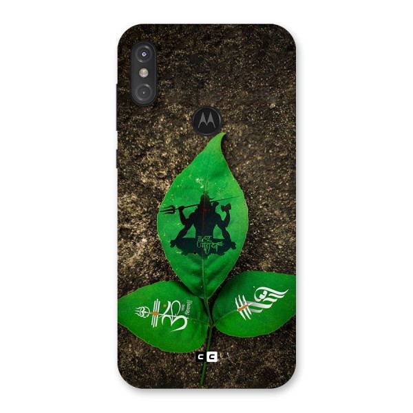 Green Leaf Shiva Back Case for Motorola One Power