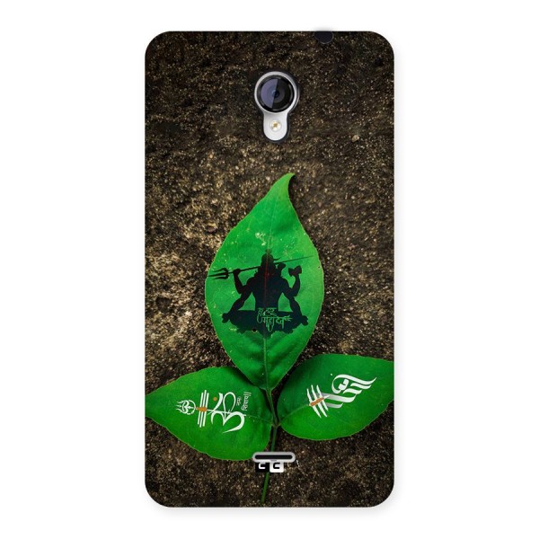 Green Leaf Shiva Back Case for Unite 2 A106