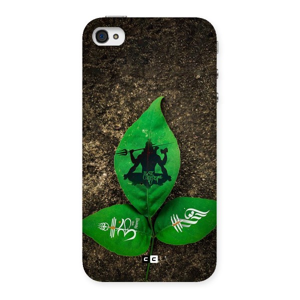 Green Leaf Shiva Back Case for iPhone 4 4s