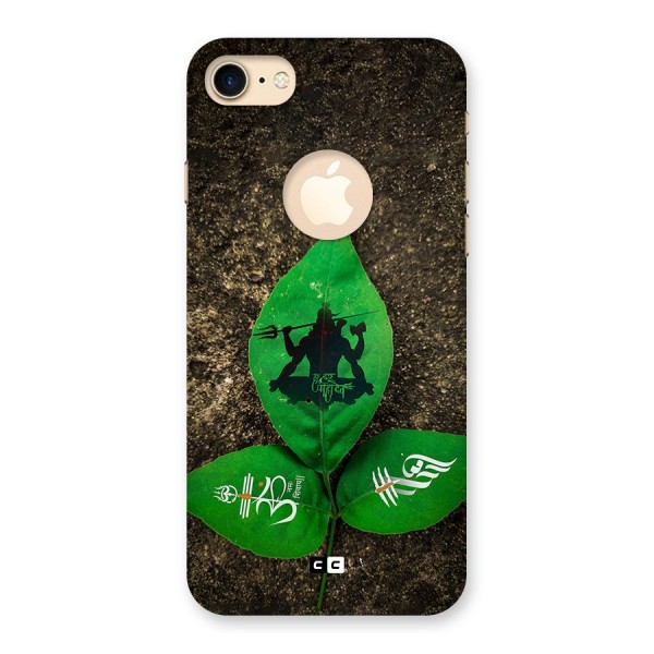 Green Leaf Shiva Back Case for iPhone 8 Logo Cut