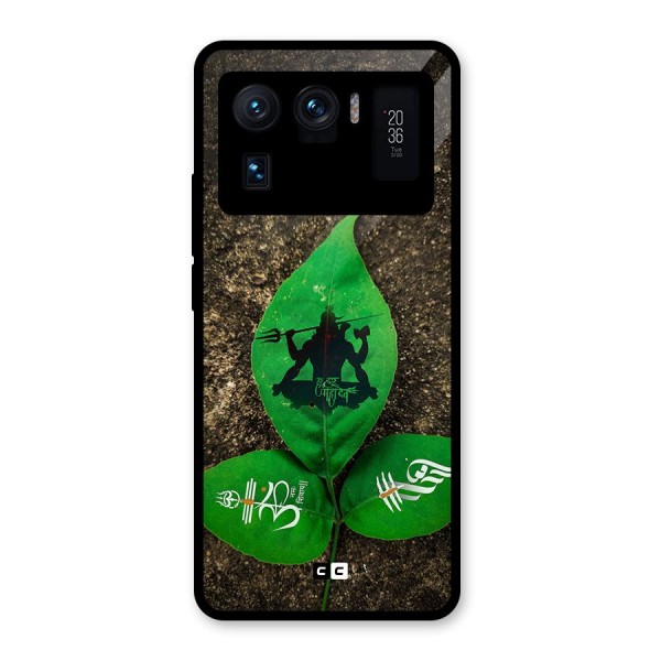 Green Leaf Shiva Glass Back Case for Mi 11 Ultra