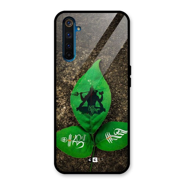 Green Leaf Shiva Glass Back Case for Realme 6 Pro