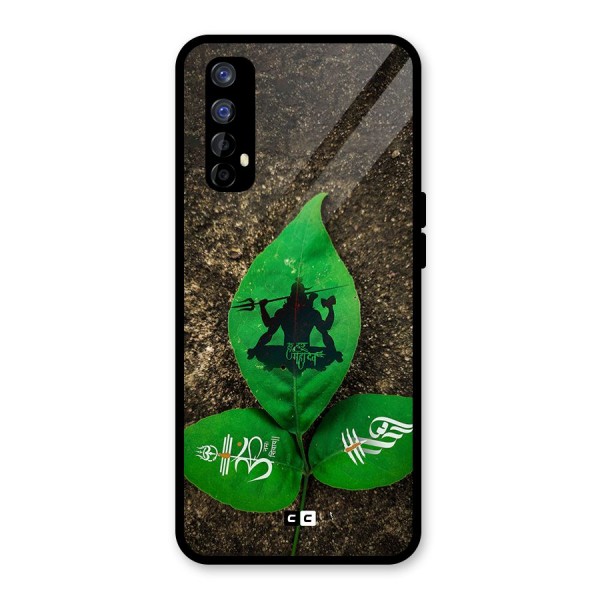 Green Leaf Shiva Glass Back Case for Realme 7