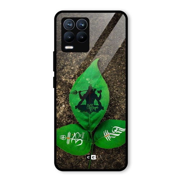 Green Leaf Shiva Glass Back Case for Realme 8 Pro