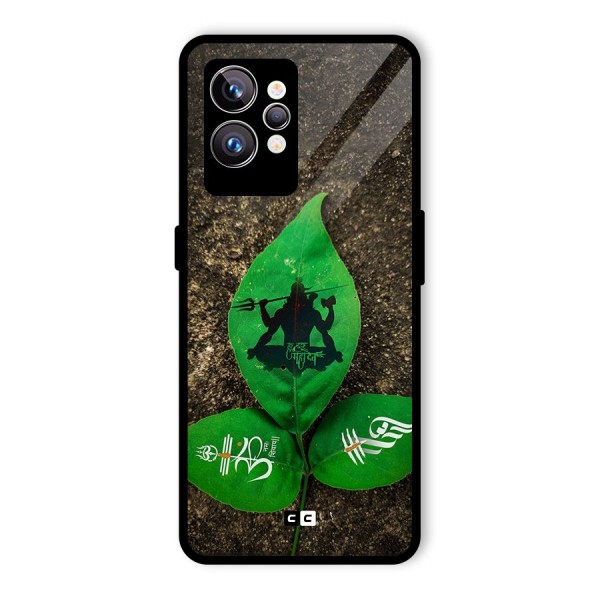 Green Leaf Shiva Glass Back Case for Realme GT2 Pro