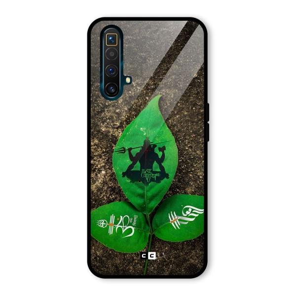 Green Leaf Shiva Glass Back Case for Realme X3 SuperZoom