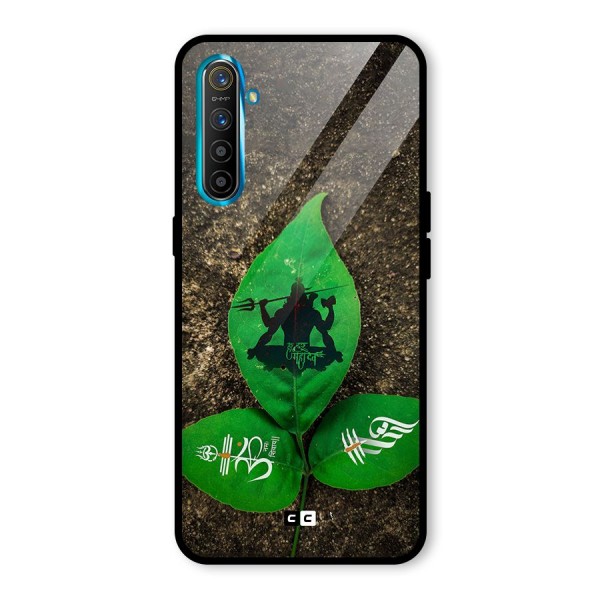 Green Leaf Shiva Glass Back Case for Realme XT